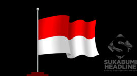 Ilustrasi bendera setengah tiang. l sukabumiheadline.com