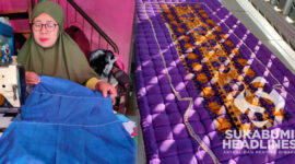Kasur lantai produksi rumahan dari Benda, Cicurug, Sukabumi. | Foto: Eva Siti Nurkholifah