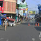 Suasana penyekatan PPKM Darurat di Jalan Ahmad Yani Kota Sukabumi. | Foto: Dokpim Kota Sukabumi