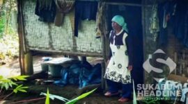 Mak Janah, nenek asal Kalaparea, Nagrak, Sukabumi pencari kumis kucing. | Adinda Suryahadi