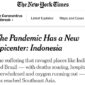 Tulisan di New York Times menyebut Indonesia sebagai episentrum baru penularan Covid-19. | Foto: Tangkapan layar