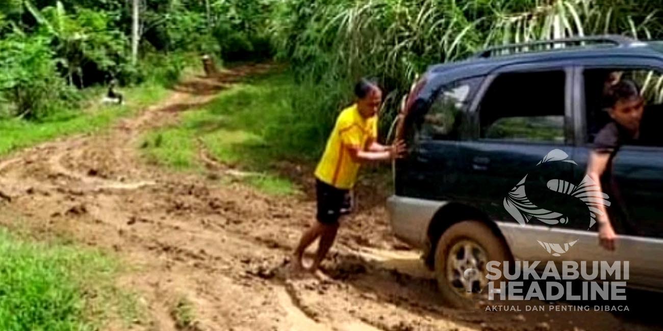 Jalan rusak Kecamatan Tegalbuleud, Kabupaten Sukabumi I Istimewa