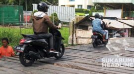 Jembatan darurat Cicewol I Anry Wijaya