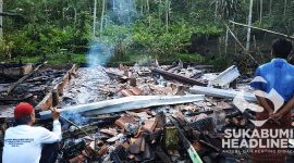 kondisi rumah yang rata dengan tanah I Istimewa
