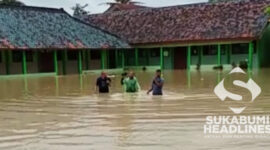 Kondisi sekolah terendam banjirI istimewa