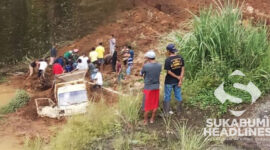 Kondisi tanah longsor timbun korban dan 1 truk I istimewa
