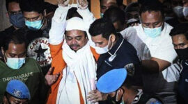Habib Rizieq usai sidang. l Istimewa
