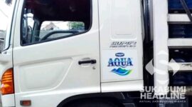 Truk AMDK AQUA. l Istimewa