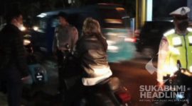 Razia kendaraan oleh Polsek Cicurug. l Istimewa