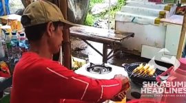 Pedagang di Wisata Air Panas Cisolok I Istimewa
