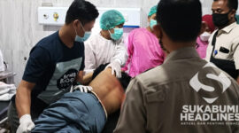 Korban saat tiba di Rumah Sakit I Istimewa
