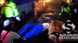 Korban terlindas tronton di Cicurug. l Istimewa
