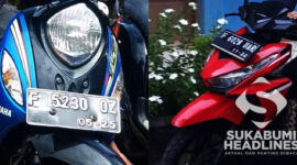 Motor milik suami istri di Nagrak yang dicuri. l Istimewa