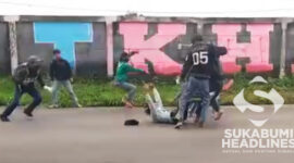 Tawuran pelajar di Cicurug, Sukabumi. l Istimewa
