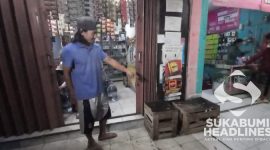 Kondisi warung warga yang diserang geng motor I Istimewa