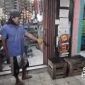 Kondisi warung warga yang diserang geng motor I Istimewa