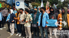 Aksi Aliansi BEM se- Sukabumi I Eka Lesmana