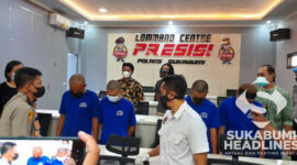 Kapolres Sukabumi Akbp Dedy Darmawansyah saat menunjukan hasil Operasi Qntik Lodaya 2021. I IStimewa
