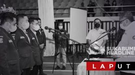 Pengukuhan pengurus Karang Taruna oleh Bupati Sukabumi Marwan Hamami. l Istimewa
