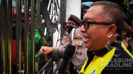 Marwan Hamami di depan para buruh. l Eka Lesmana