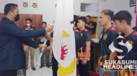 Pengukuhan atlet Cabor Muaythai Kabupaten Sukabumi. l Eka Lesmana