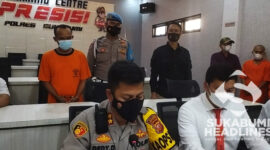 Pelaku R di Polres Sukabumi. l Istimewa