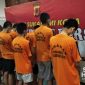 Kesepuluh pelaku perusuh yang melakukan aksi pengeroyokan. l Istimewa
