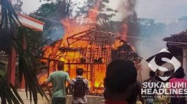 Rumah terbakar Jampang Kulon. l Istimewa