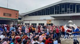 Unjuk rasa buruh PT GSS. l Istimewa
