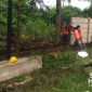 Aktivitas pemagaran di Kampung Rawakalong dan Cemara oleh PT Pertamina. l Istimewa
