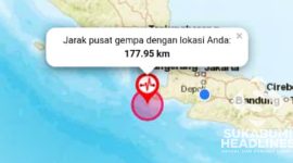 Pusat gempa bumi. l Istimewa
