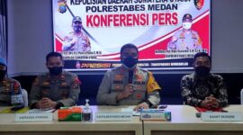 Konferensi pers Kapolrestabes Medan. l kompas.com