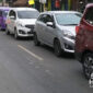 Macet akibat lakalantas di Parungkuda. l Fery Heryadi