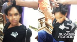Pria tanpa Identitasnya diamankan warga karena ketahuan akan mencuri motor. l Istimewa
