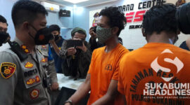 Kapolres Sukabumi bersama para pelaku. l Dok. sukabumiheadlines.com
