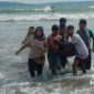 Wisatawan tewas di Pantai Karanghawu. l Dok. sukabumiheadlines.com