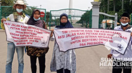 Petani penggarap lahan eks HGU Tybar asal Desa Gunung Kramat, Cisolok, Sukabumi. l Istimewa
