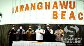 Ridwan Kamil didamping Marwan Hamami meresmikan objek wisata. l Istimewa