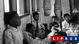 Anak-anak sekolah dasar di Dusun Cengkuk. l Istimewa
