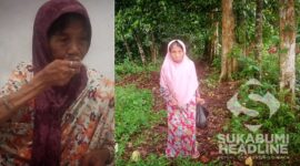 Mak Sikah saat menumpang makan di rumah tetangga. l Maya Safarina
