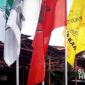 Bendera partai politik peserta Pemilu. l Istimewa