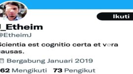 Tangkapan layar akun @EtheimJ. l Istimewa