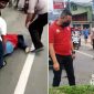 Tim Gabungan saat mengevakusi pohon roboh di Cisaat. l Istimewa
