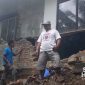 Kondisi tebing penahan tanah di Kampung Cikananga, Desa Bojonggaling, Bantargadung longsor. l Istimewa
