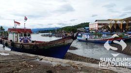 Suasana di Pantai Citepus, Sabtu (5/2/2022) sore hari sekitar pukul 17.00 WIB. l Dok. sukabumiheadlines.com
