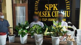 Dua pelaku pencuri tanaman hias. l Istimewa
