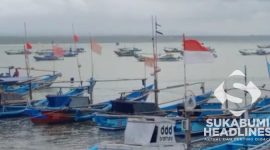 Suasana di dermaga tradisional Ujunggenteng, Sukabumi. l Istimewa
