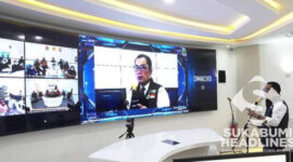 Gubernur Jawa Barat saat meresmikan fasilitas command center. l Istimewa
