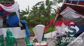 Tenda pernikahan di Kampung Citepus Girang roboh. l Istimewa
