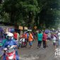 Aksi unjuk rasa jalan rusak di Ciutara, Cicurug. l Istimewa